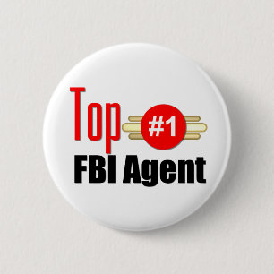 Top FBI Agent 6 Cm Round Badge
