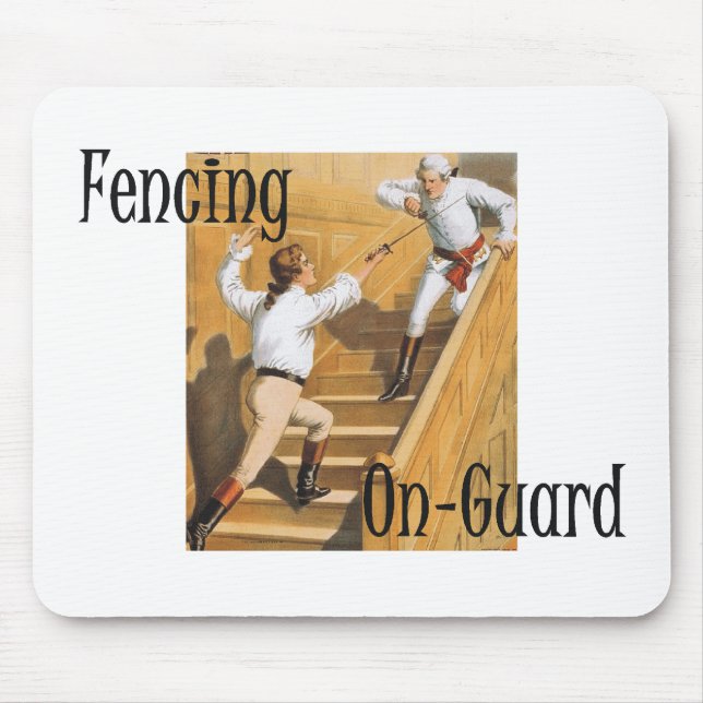TOP Fencing On-Guard Mouse Mat (Front)