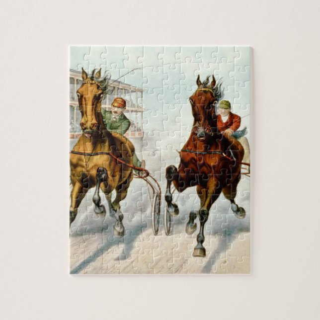 TOP Finish Line Fanatic Jigsaw Puzzle (Vertical)