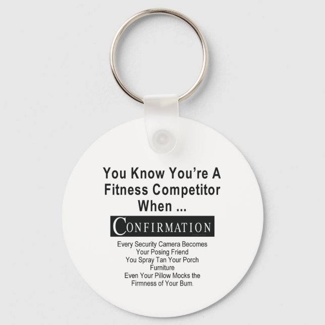 TOP Fitness Competitor Key Ring (Front)