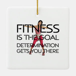 TOP Fitness Goal Ceramic Tree Decoration