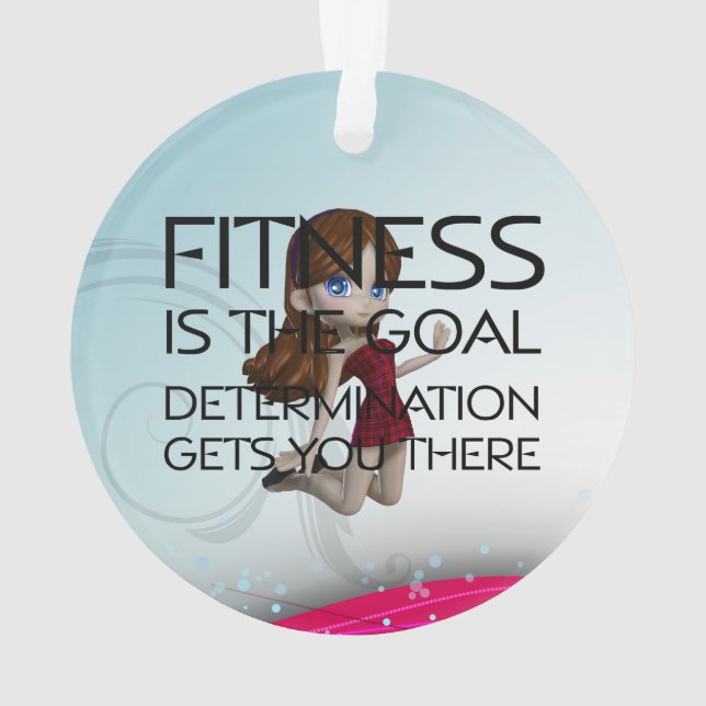 TOP Fitness Goal Ornament (Back)