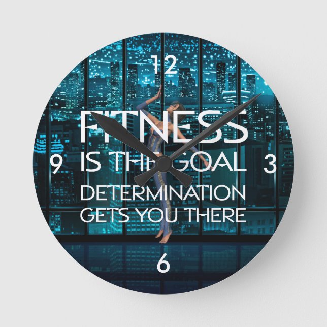 TOP Fitness Goal Round Clock (Front)