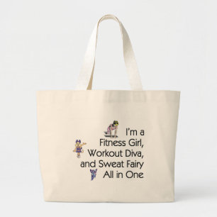 TOP Fitness Triple Play\ Large Tote Bag