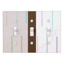 Top Flow brow,pink,colour shapes Light Switch Cove