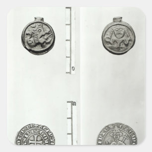 Top: Gaulish Coin of the Remes  obverse Square Sticker