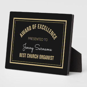 Top Gift!  Best Church Organist plaque