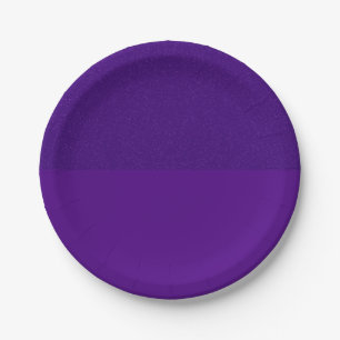 Top Glitter Purple Party Plate – Customisable