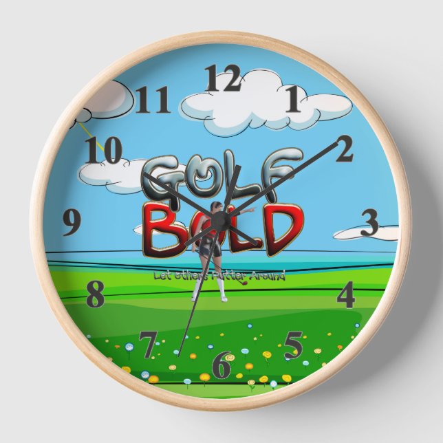 TOP Golf Bold Clock (Front)