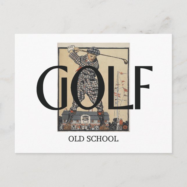 TOP Golf Old School Postcard (Front)