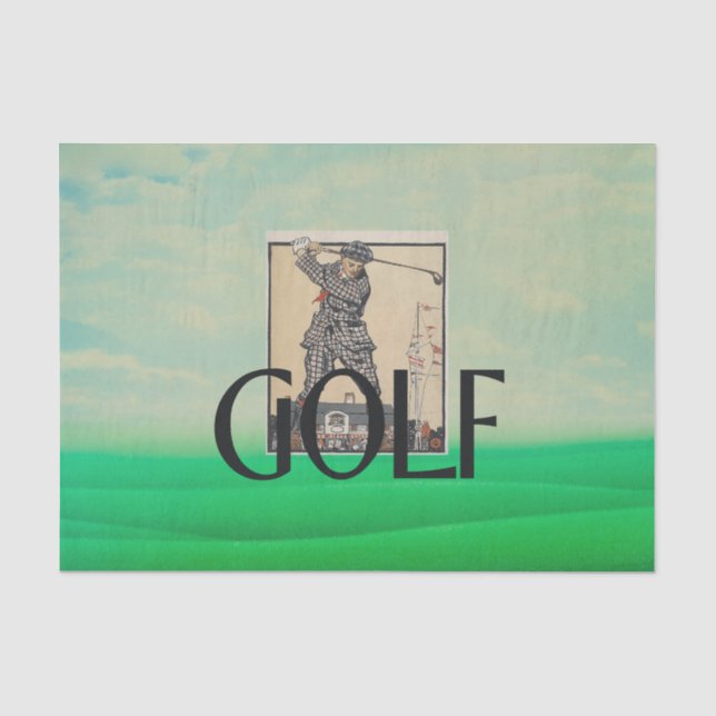 TOP Golf Old School Tissue Paper (Front)