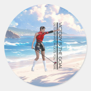 TOP Golf Victory Goal Classic Round Sticker