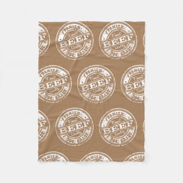 Top Grade Beef - Dark Colours Fleece Blanket (Front)