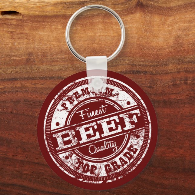 Top Grade Beef Dark Colours Key Ring (Front)
