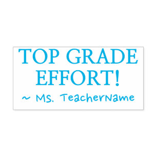 "TOP GRADE EFFORT!" Teacher Rubber Stamp