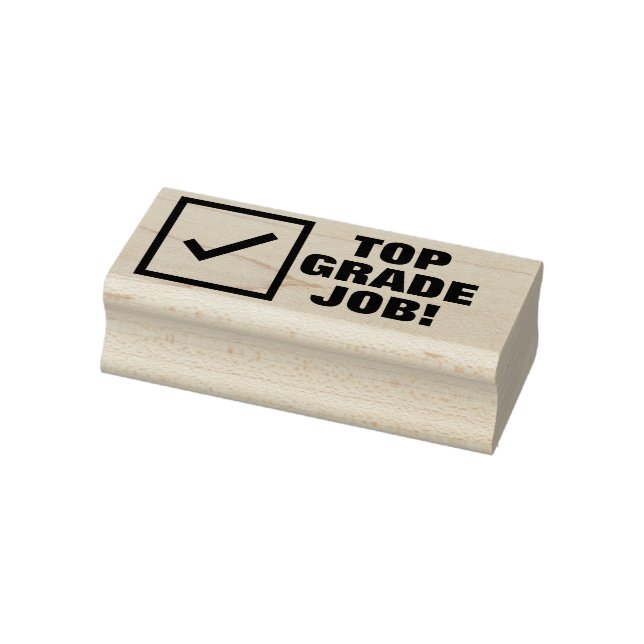 "TOP GRADE JOB!" Feedback Rubber Stamp (Stamp)
