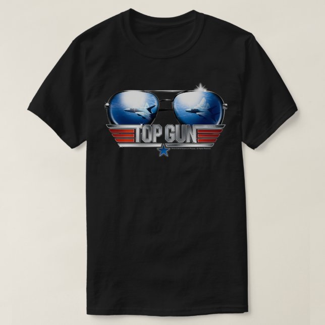 Top Gun Aviator Sunglasses Reflection (Design Front)