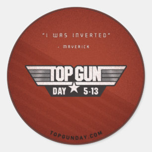 Top Gun Day Sticker v2 - I Was Inverted