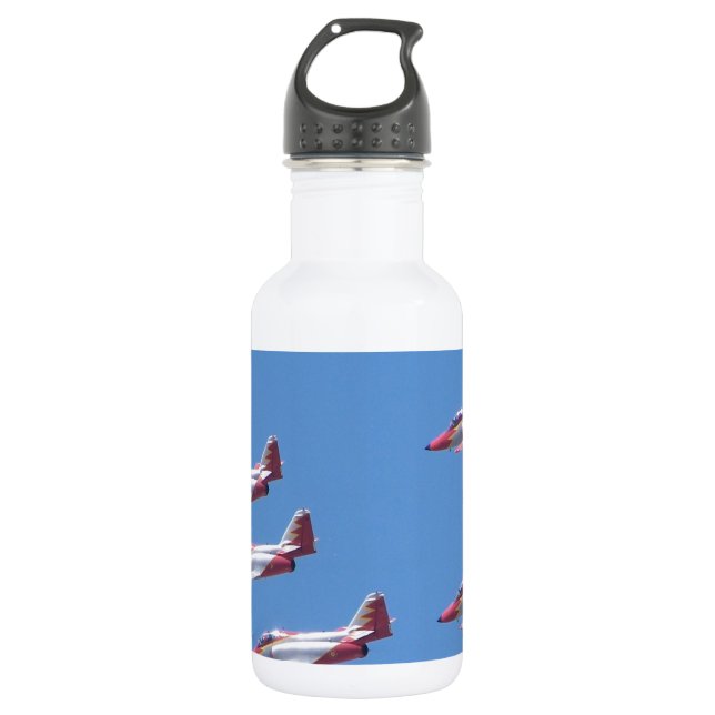 Top Gun in the air. 532 Ml Water Bottle (Front)
