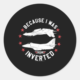 Top Gun Inverted Classic Round Sticker