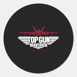 Top Gun Maverick Fighter Jet Classic Round Sticker