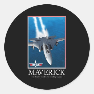 Top Gun Maverick Motivational Classic Round Sticker