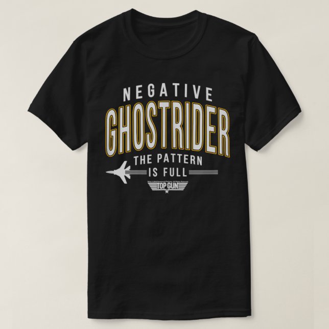 Top Gun Negative Ghostrider Pattern is Full Text T (Design Front)
