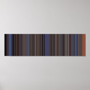 Top Gun panoramic movie barcode Poster