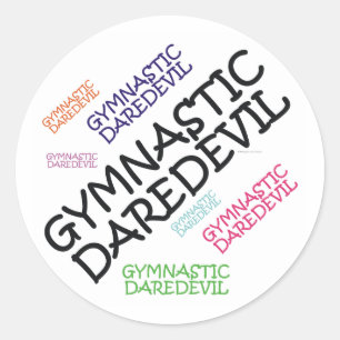 TOP Gymnastics Daredevil Classic Round Sticker