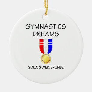 TOP Gymnastics Dreams Ceramic Tree Decoration