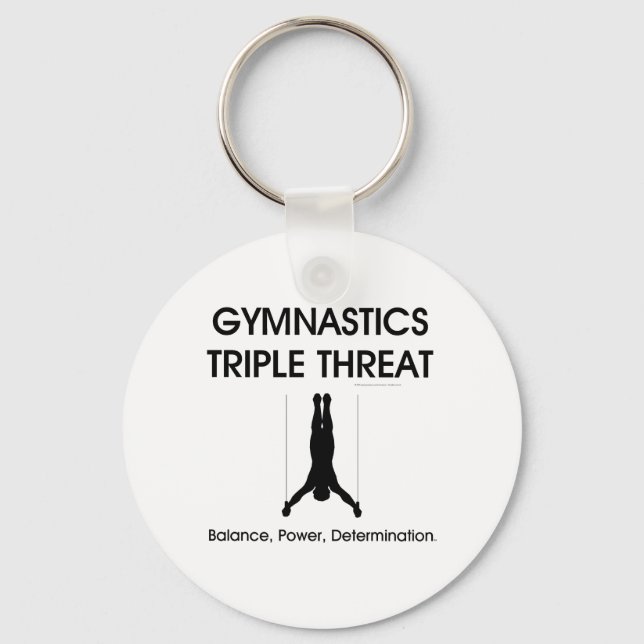 TOP Gymnastics Triple Threat (Men's) Key Ring (Front)