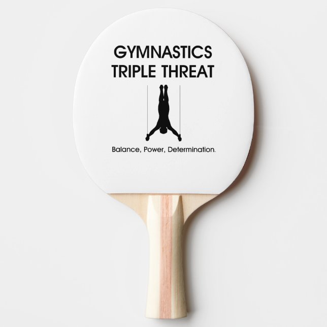 TOP Gymnastics Triple Threat Ping Pong Paddle (Front)