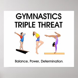 TOP Gymnastics Triple Threat (W) Poster