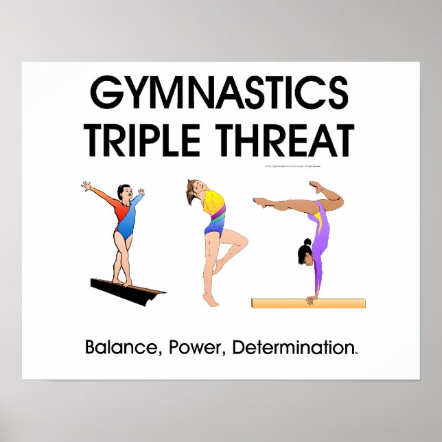 TOP Gymnastics Triple Threat (W) Poster (Front)