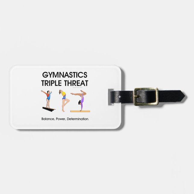 TOP Gymnastics Triple (W) Luggage Tag (Front Horizontal)