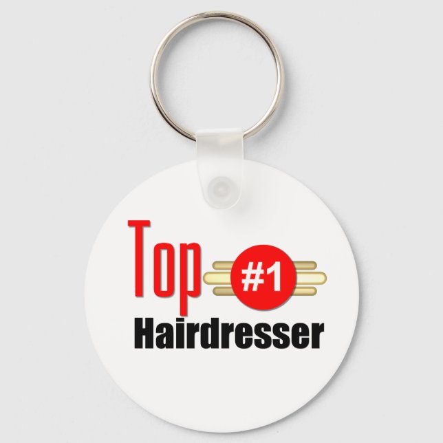 Top Hairdresser Key Ring (Front)