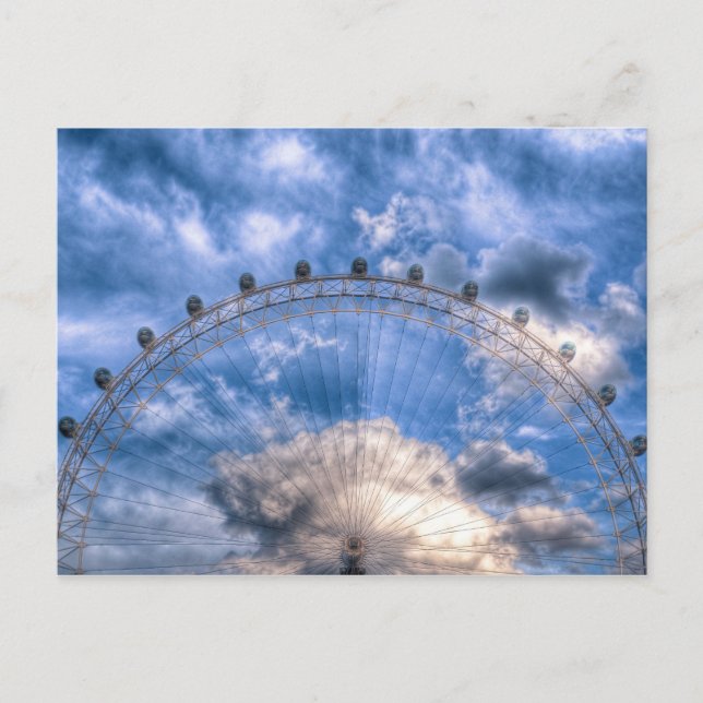Top half of the London Eye Postcard (Front)