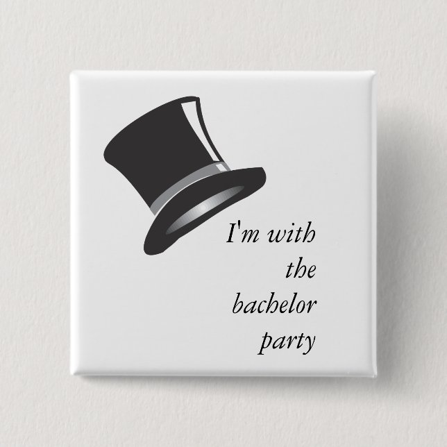 Top Hat 15 Cm Square Badge (Front)