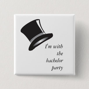 Top Hat 15 Cm Square Badge