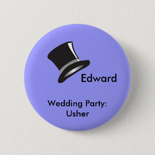 Top Hat 6 Cm Round Badge