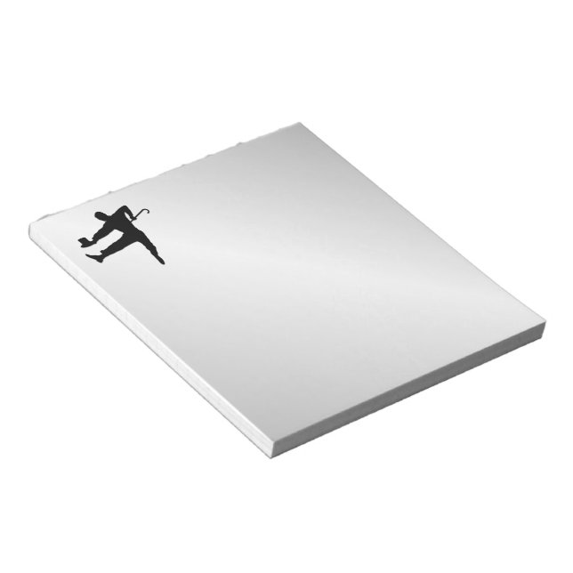 Top Hat and Cane Tap Dancer Notepad (Angled)