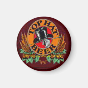 "TOP HAT Beer Label" Magnet