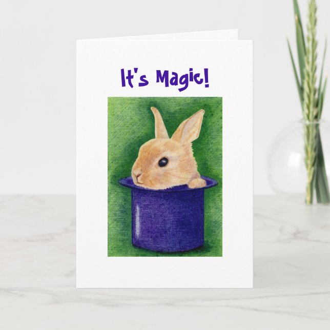 Top Hat Bunny Card (Front)