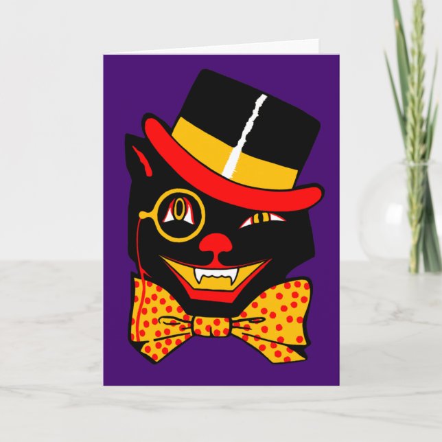 Top Hat Cat Card (Front)