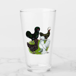 Top Hat Chicken Quartet Glass