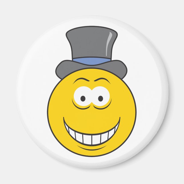 Top Hat Face Magnet (Front)
