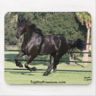 Top Hat Friesians Mouse Mat