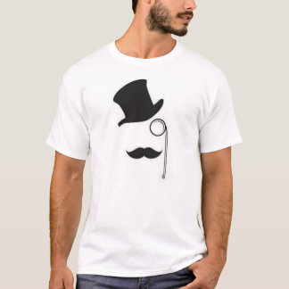Top-hat, Monocle and Moustache T-shirt