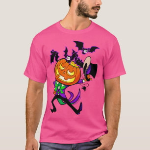 Top Hat Pumpkin Dandy and Bats