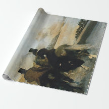 Top Hat Riders Decoupage Poster